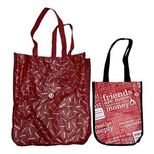 Pair of Lululemon Bags Reusable Totes